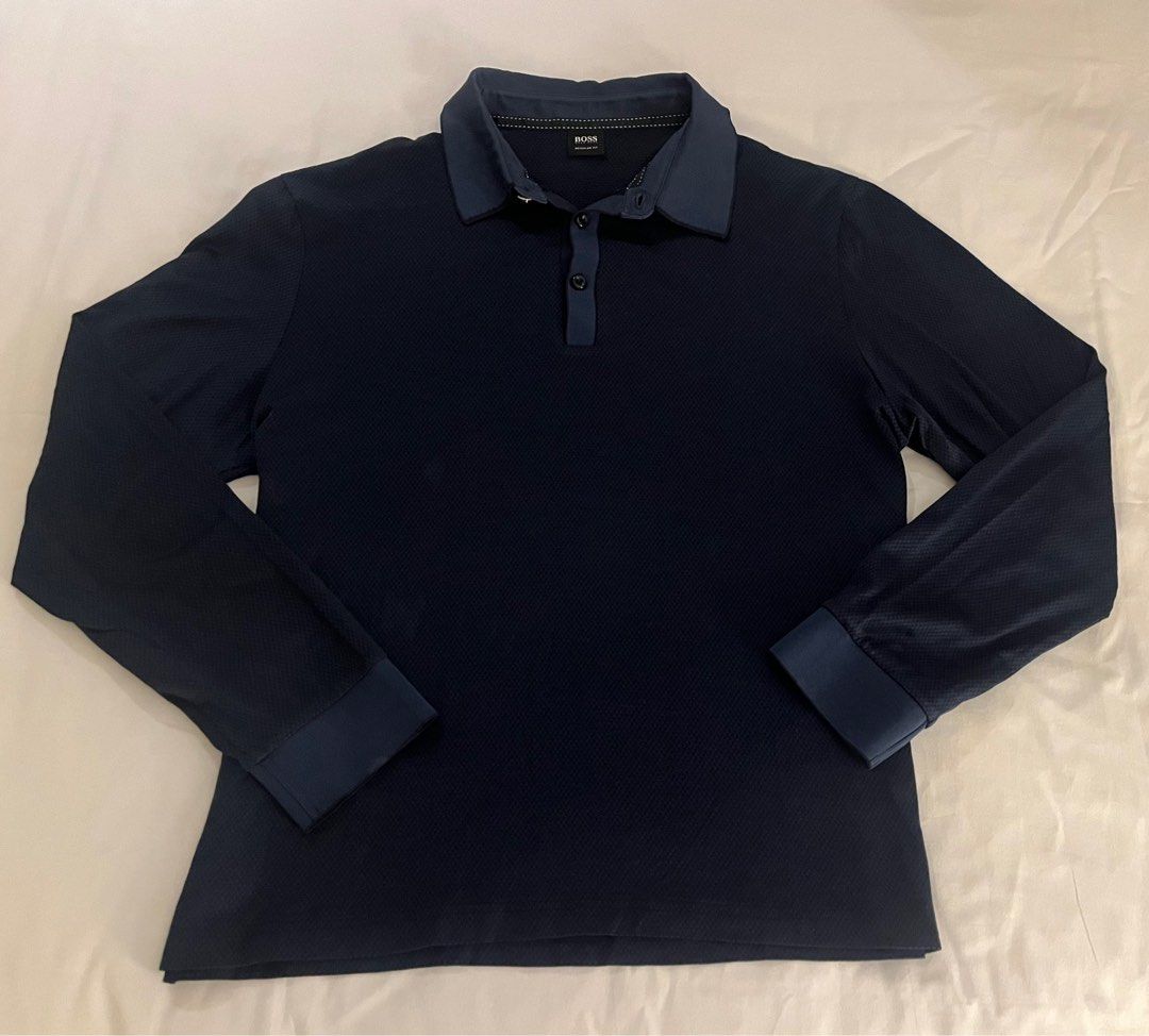 Authentic Hugo Boss Polo Shirt Longsleeves - like zara nike lv