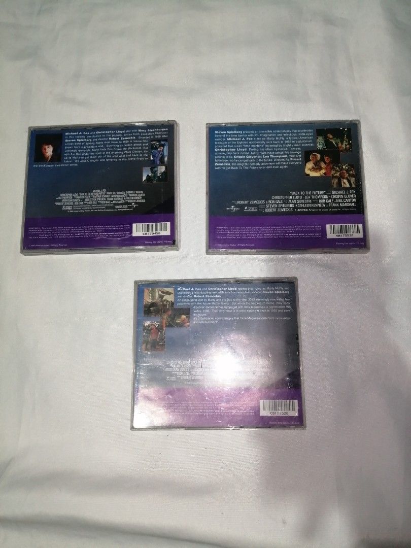 Back to the Future DVD set (1-3) (Category: CDs & DVDs) located in Quezon City. Submitted by kvrs_224 (Listing ID 1264094659, Image 2). Description: Payment through gcash Shipping can be done through lalamove or LBC Shipping shouldered by the buyer.