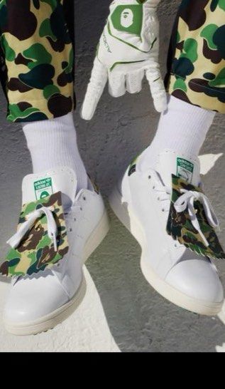 adidas gazelle silver green womens A BATHING APE X Adidas Golf Stan Smith G BAPE