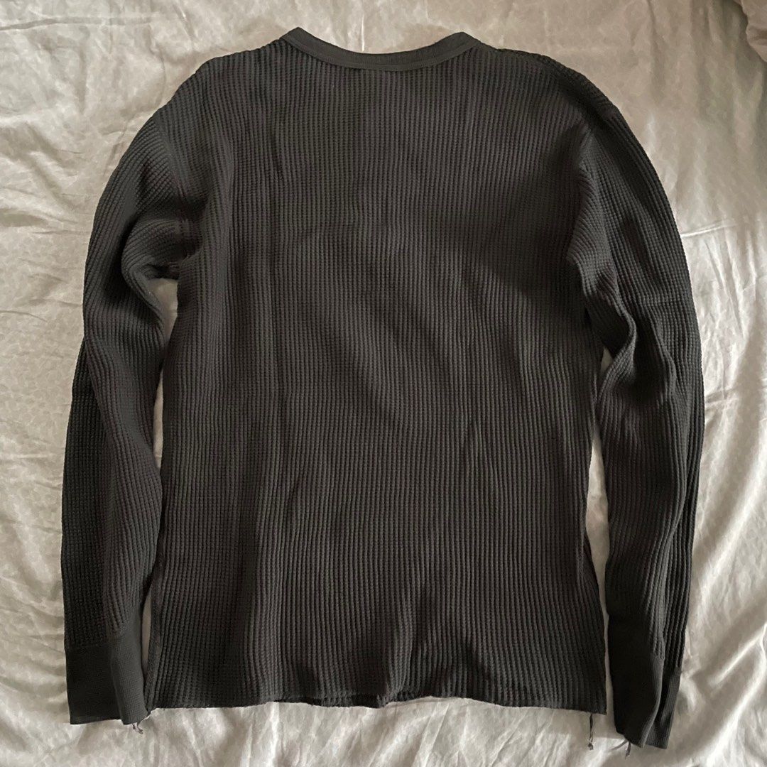 🇯🇵 Barns Outfitters Waffle Sweatshirt Heavyweight Henley Henry