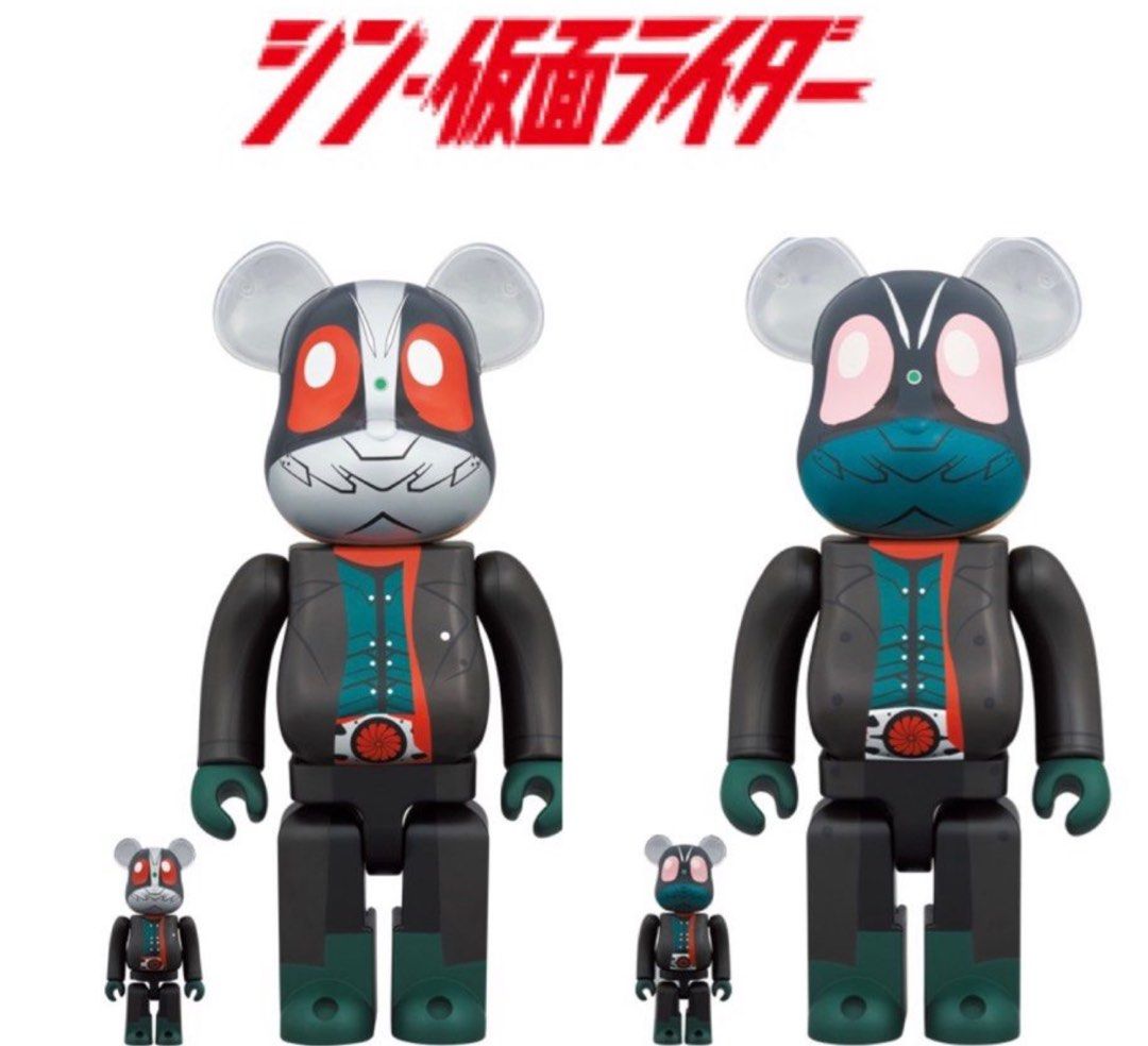 BE@RBRICK 仮面ライダー 第2号100％ u0026 400％-