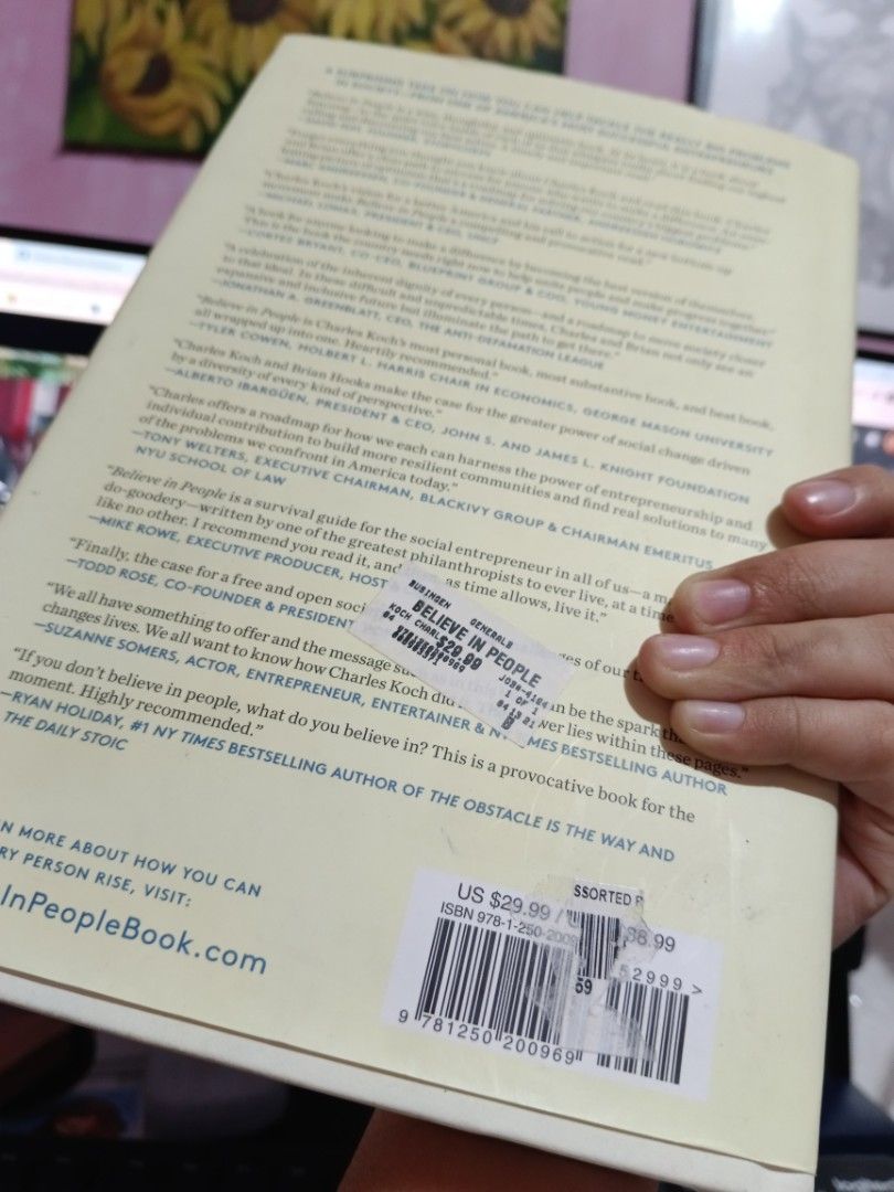 BELIEVE IN PEOPLE [Hardbound Book] (Category: Storybooks) located in Las Pinas. Submitted by msvicto (Listing ID 1264249278, Image 2). Description: rfs: iba na po binabasa, it's a good book to read with your coffee 🤍.
