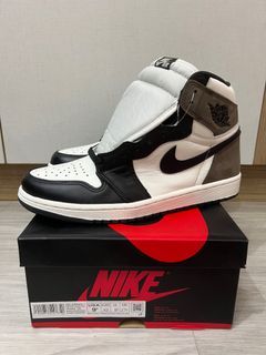 Off - Кросівки nike jordan 1 retro dark mocha хутро - White x Air