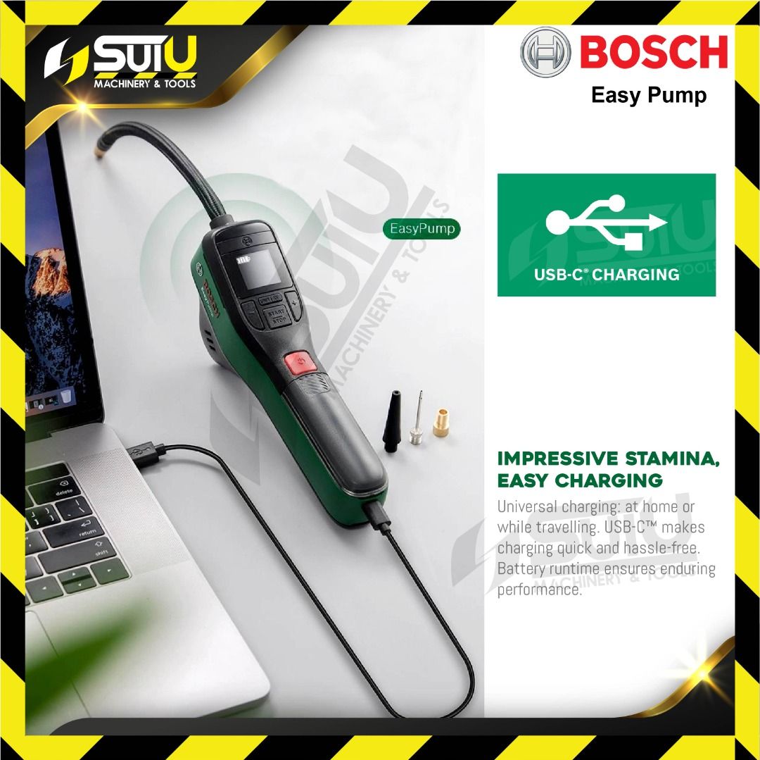 Bosch Electric Air Pump Mini Compressor EasyPump (3.0 Ah Battery