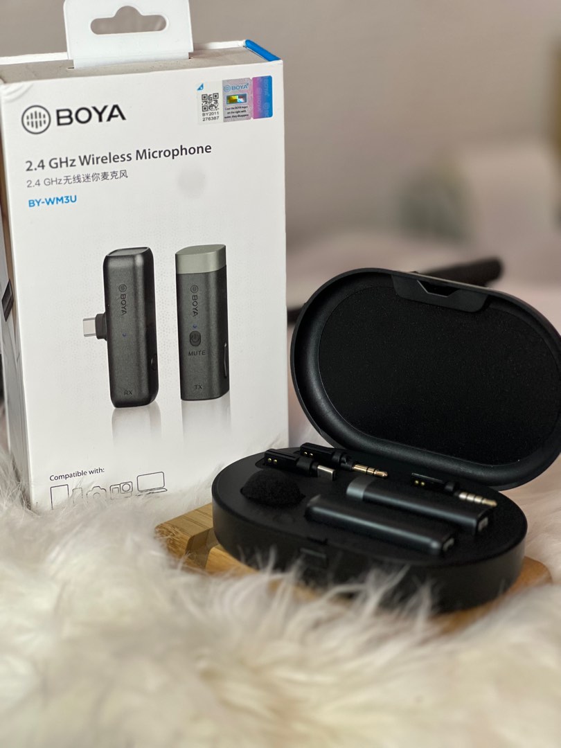 BOYA BY-WM3 BY-WM3D BY-WM3U Wireless Microphone Mic For Vlogging Live ...