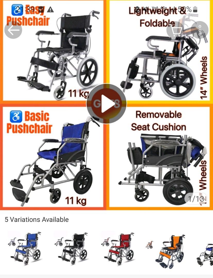 Brand new wheelchair, Health & Nutrition, Assistive & Rehabilatory Aids