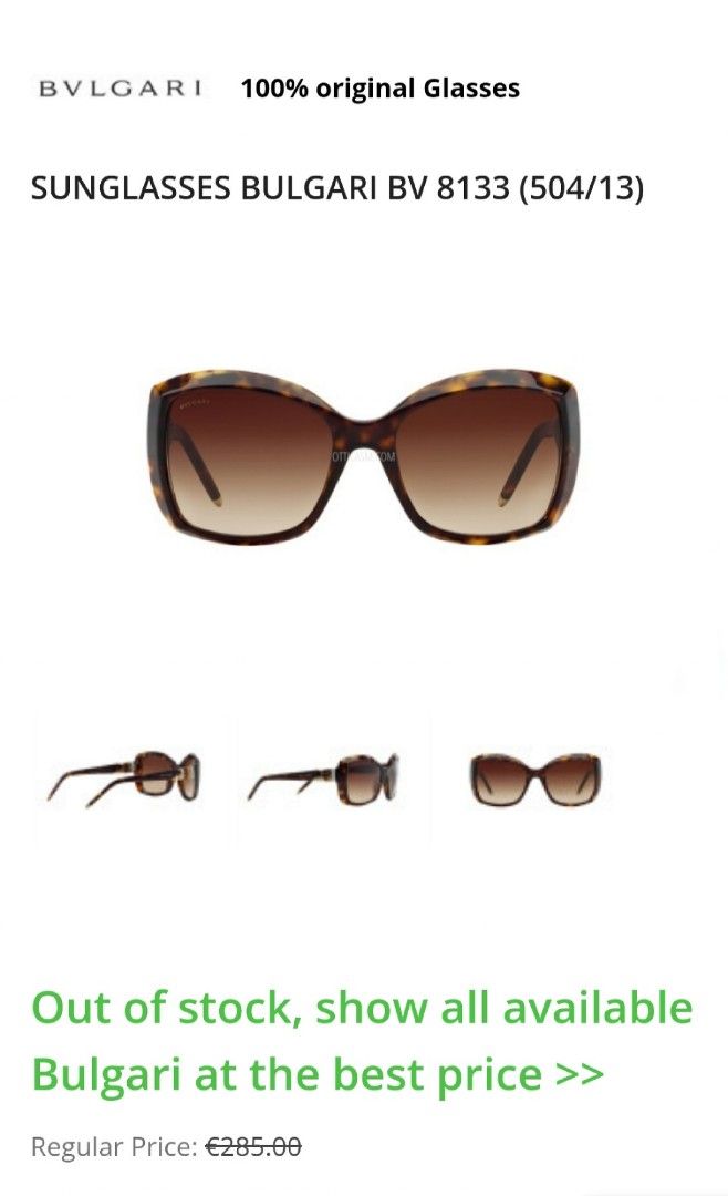 Bvlgari sunglasses online 8133