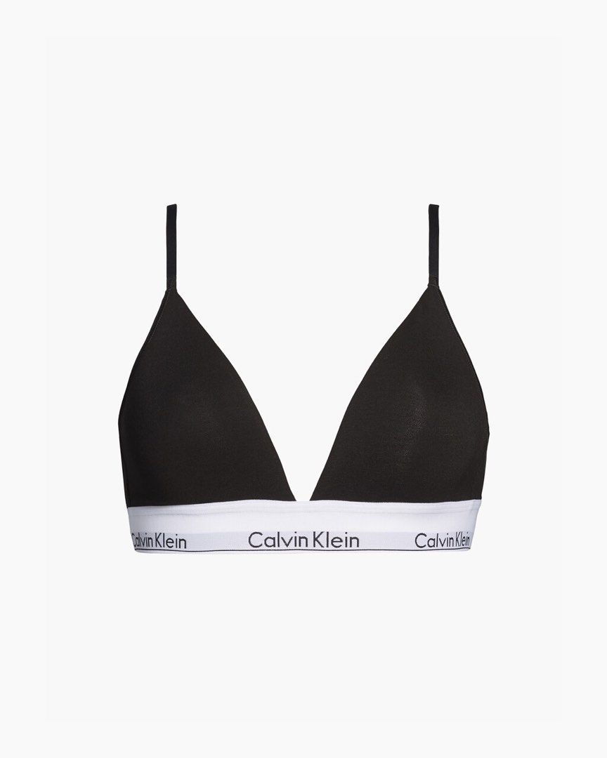 Calvin Klein Modern Cotton Lightly Lined Triangle Bra, Sunny Lime