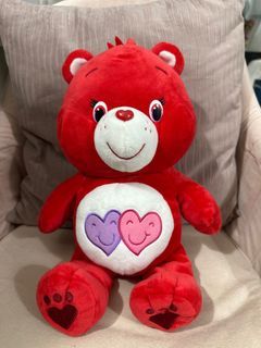 Bearington Sweetheart Pink Plush Stuffed Animal Teddy Bear with Hearts, 8.5 in