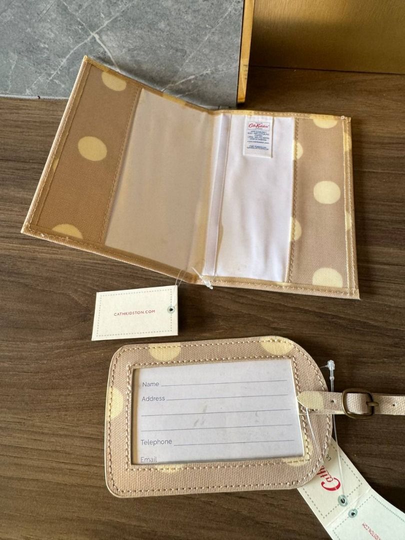 Cath Kidston passport holder and luggage tag Luxury Accessories on Carousell
