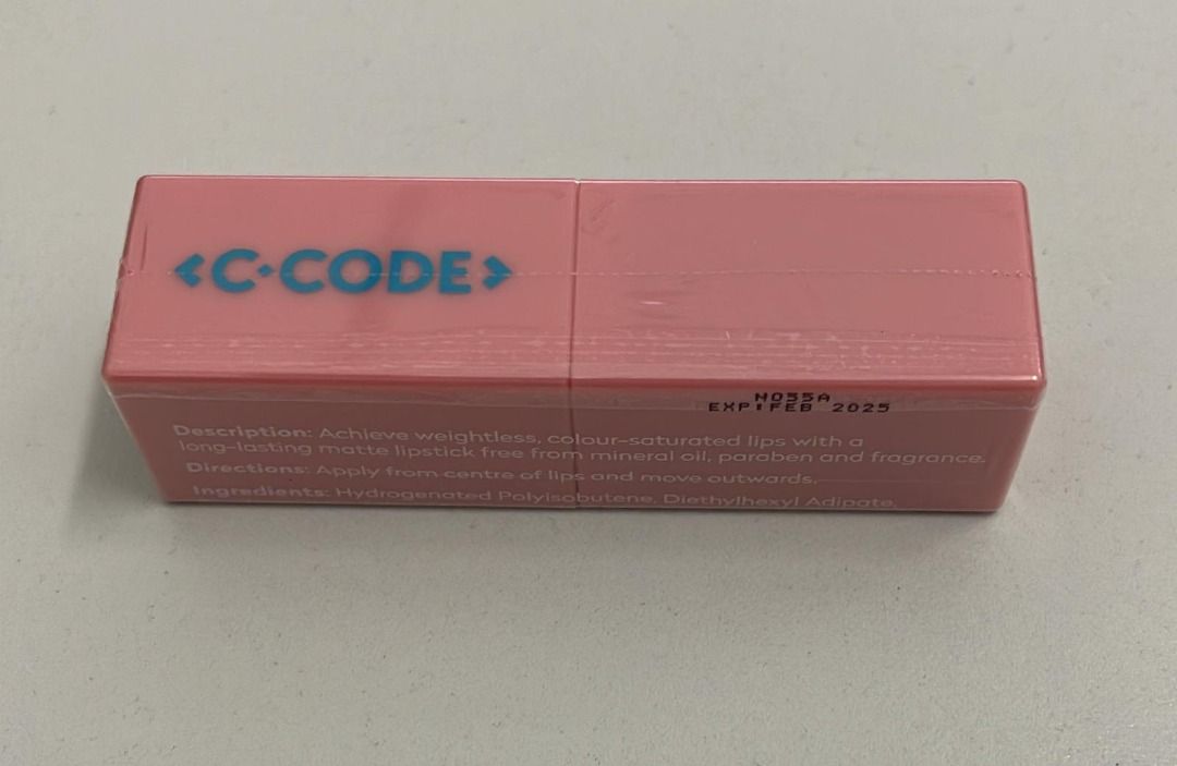 C.CODE No Shine Lips of Mine Matte Cream Lipstick (#02 Rum Raisin ...