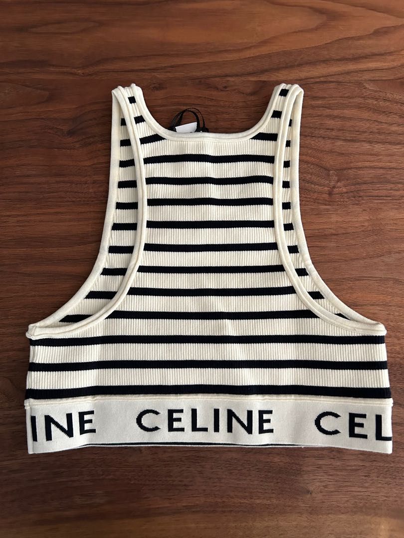 Women's Celine mesh sports bra, CELINE