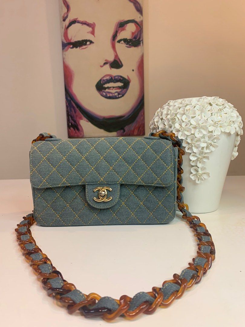 Chanel denim top crossbody