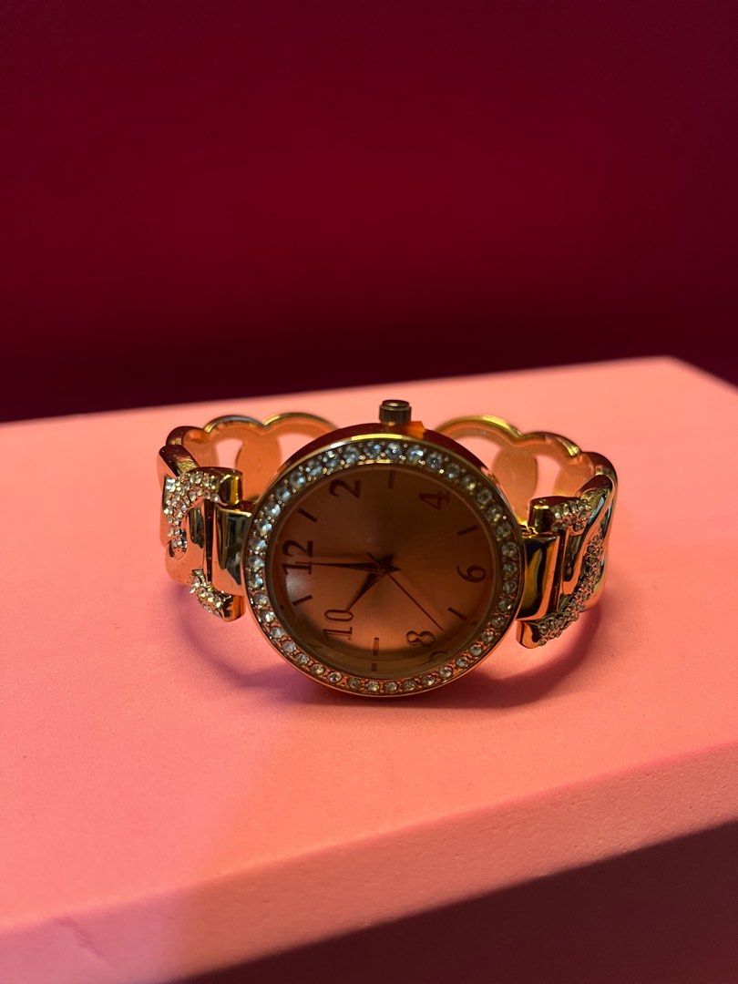 CHRISTMAS SALE Charter Club Rose Gold Bejeweled Bracelet Cuff Watch for Women Women s Fashion Watches Accessories Watches on Carousell