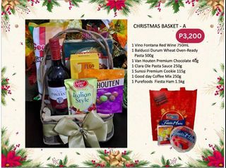 Christmas Gift Baskets and Wines
