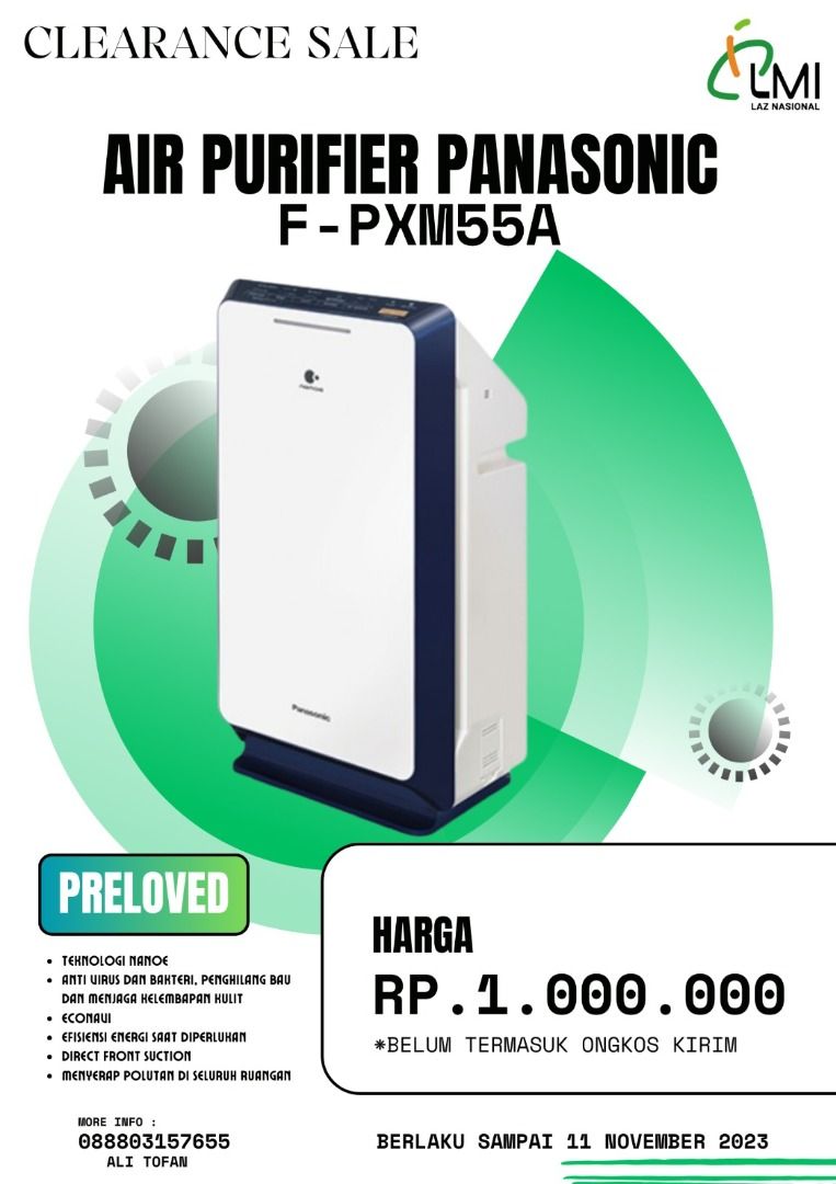 Air purifier top panasonic harga