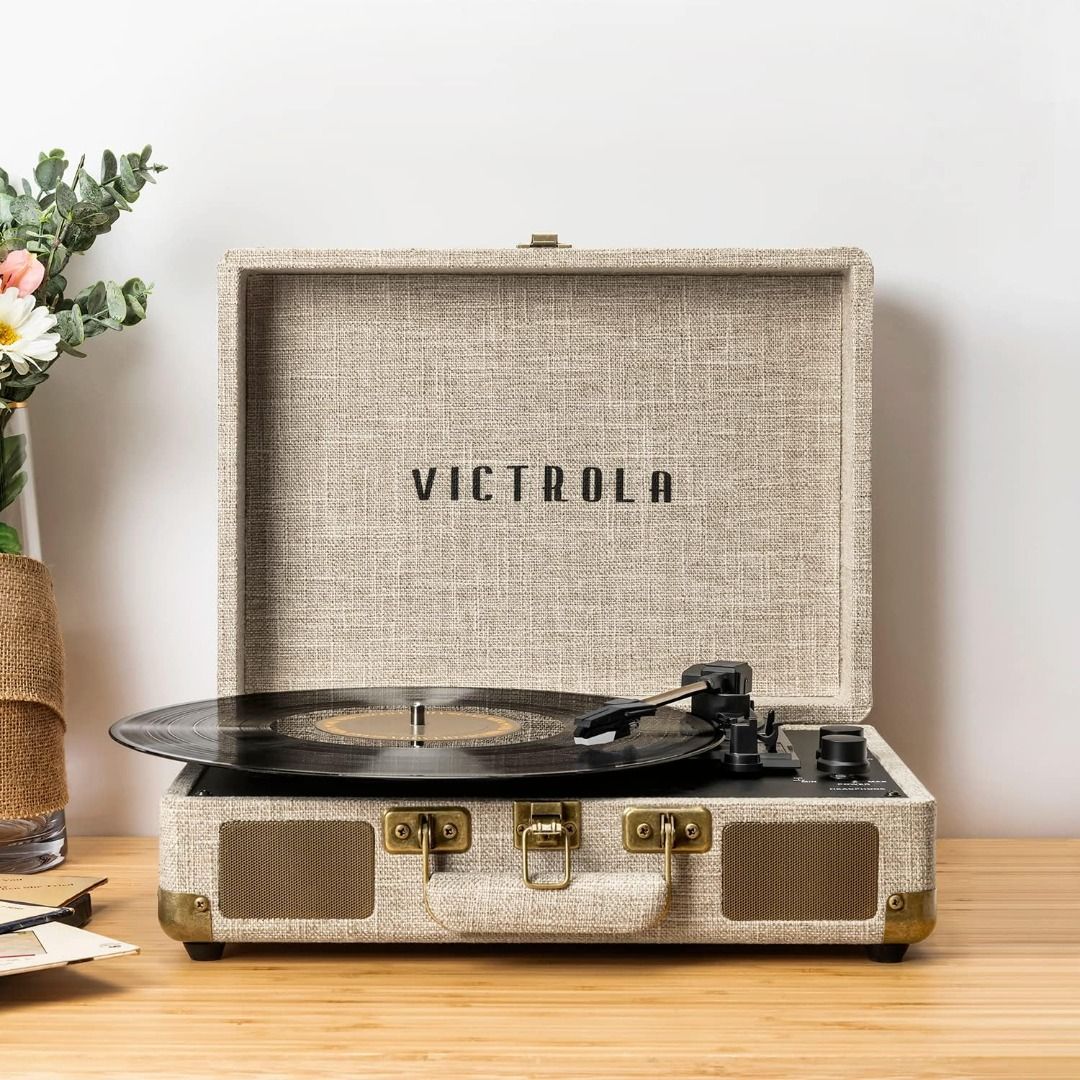 Victrola Journey+ Signature Bluetooth Suitcase Record Player, Hobbies ...