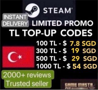 Buy Steam Gift Card 100 TL - Steam Key - For TL Currency Only - Cheap -  !
