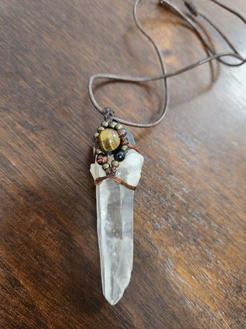 Quartz necklace top
