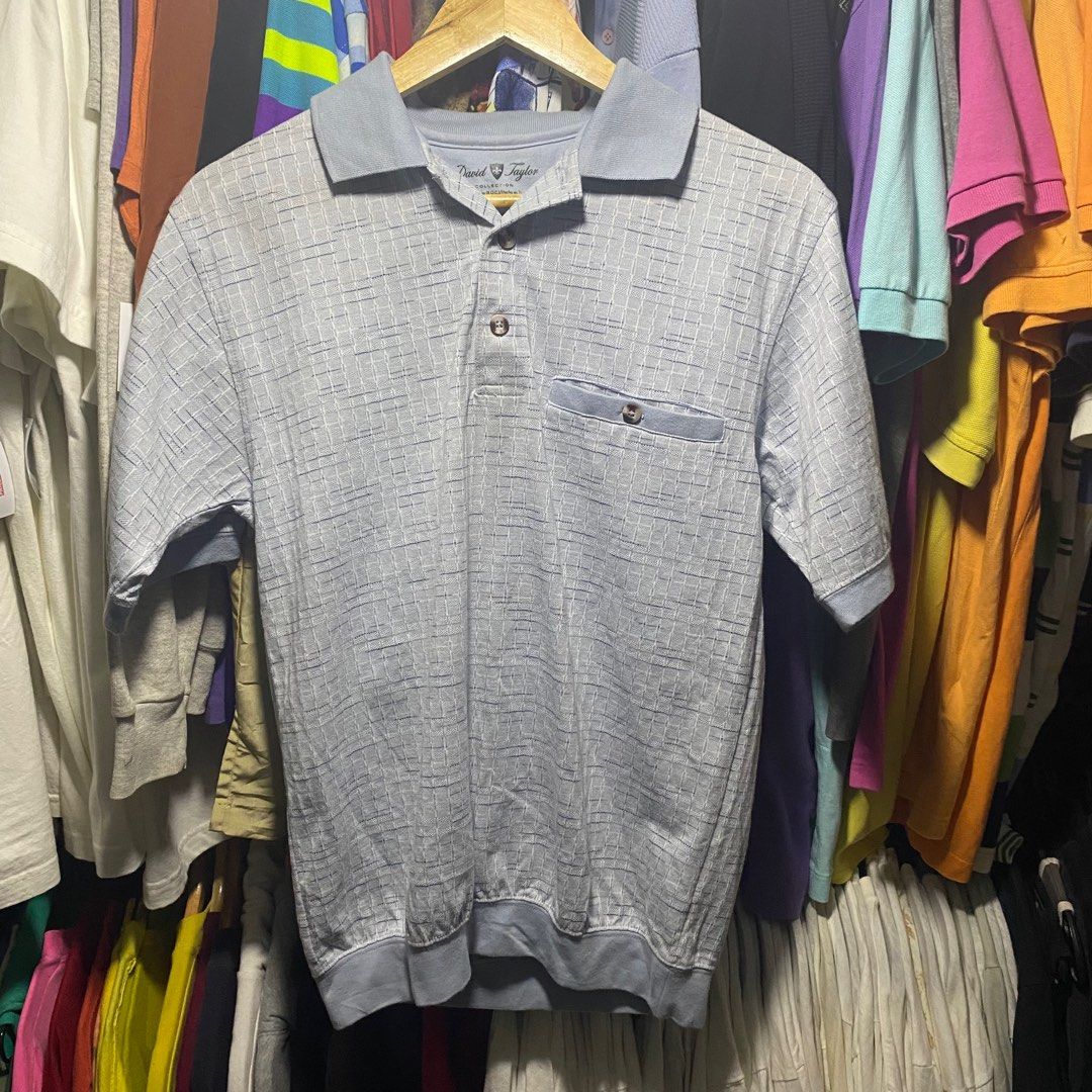 David Taylor Banded Hem Polo Shirt