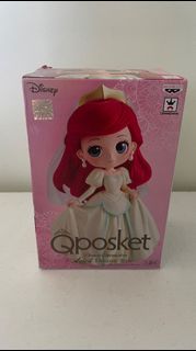 日本迪士尼disney公主小美人魚Q版婚紗Q posket公仔景品