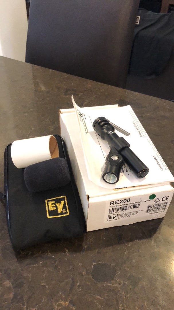 Electro Voice RE200 True Condenser Probe Instrument Microphone, Audio ...