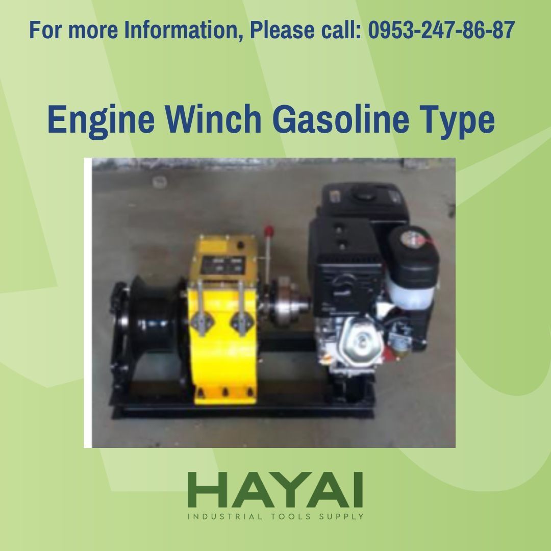 Engine Winch Gasoline Type, Commercial & Industrial, Construction Tools ...
