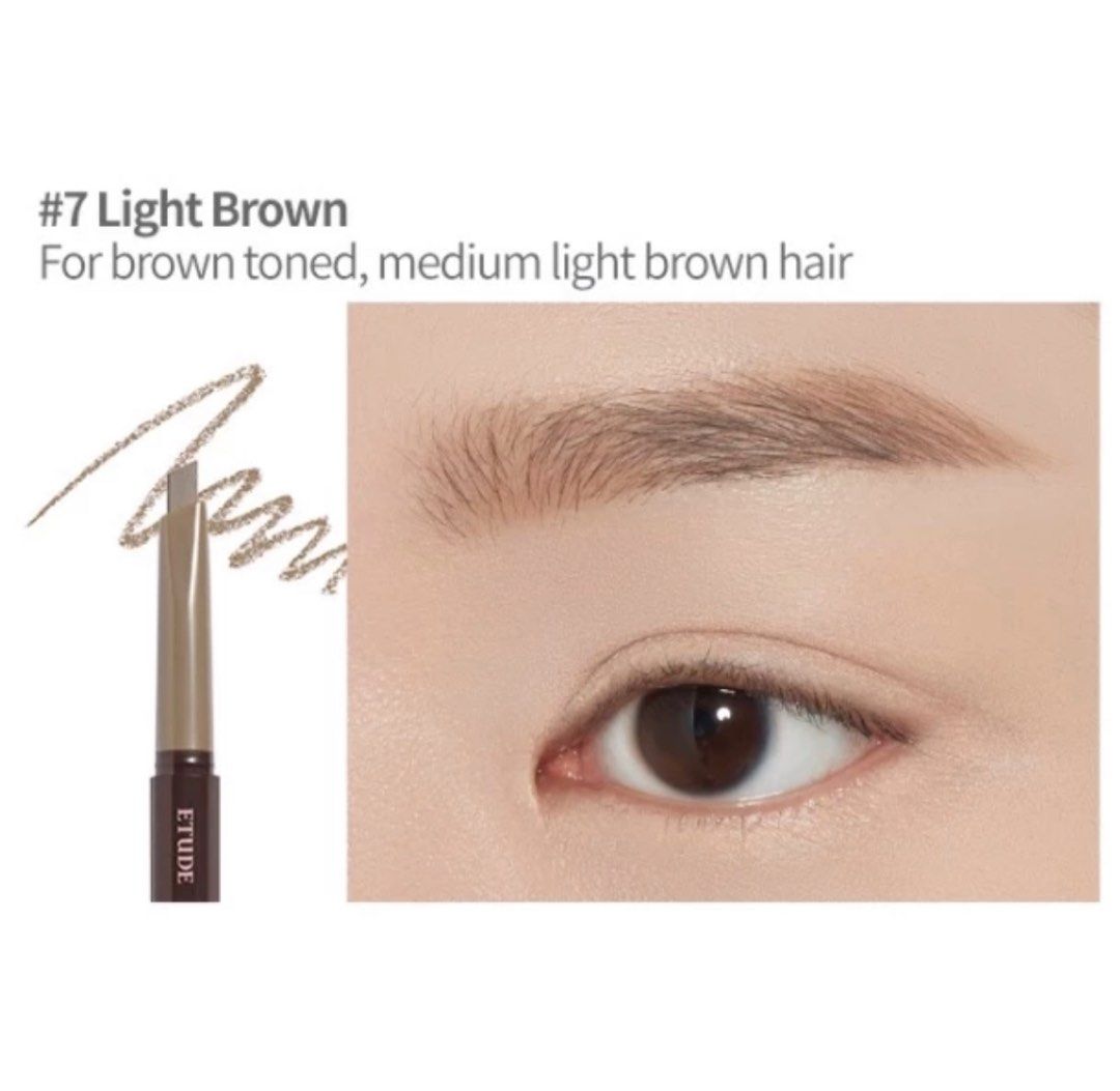 Etude House Drawing Eyebrow Pencil (0.25g, light brown), Beauty