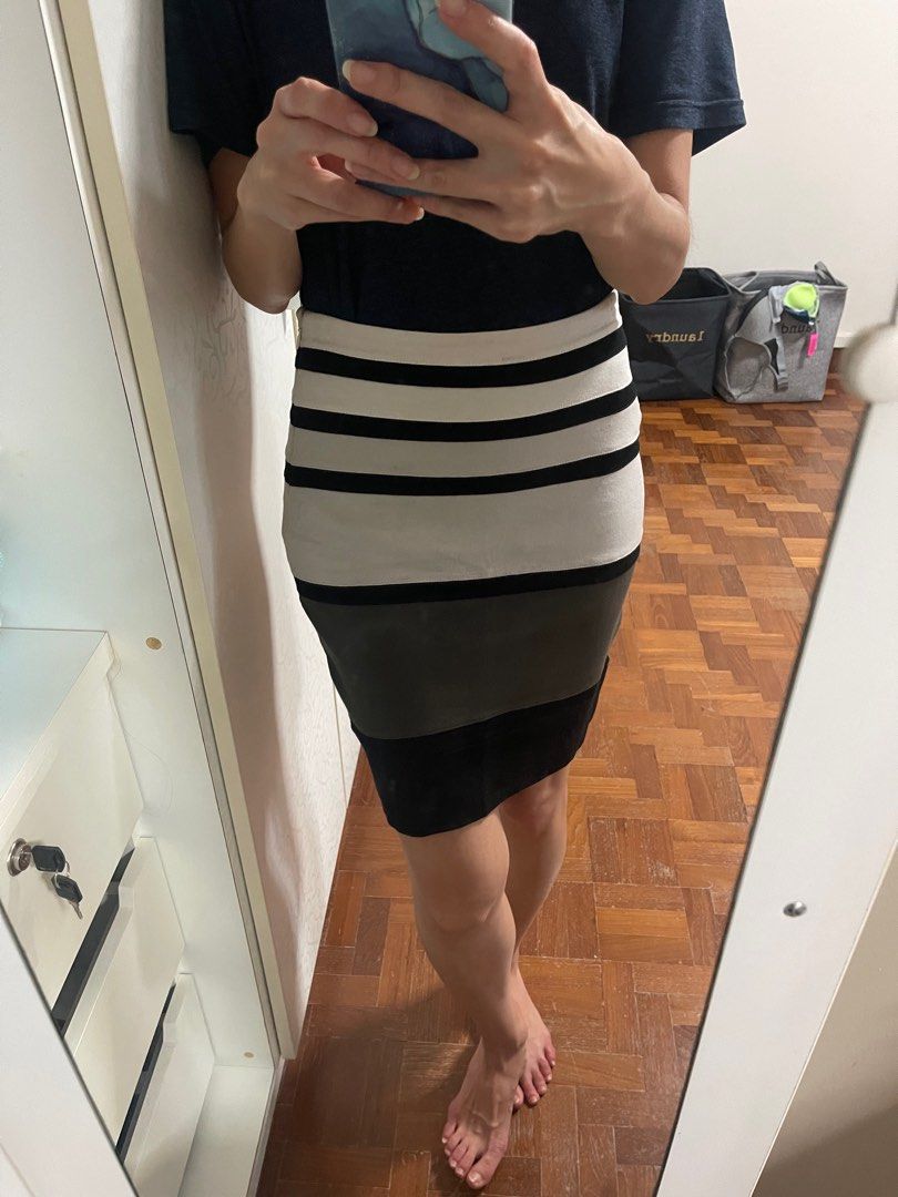 Express Striped Skirt Women s Fashion Bottoms Skirts on Carousell