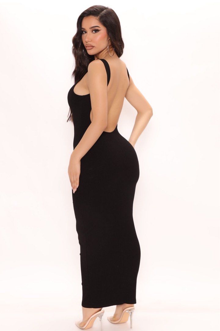 Fashion nova shop open back dress
