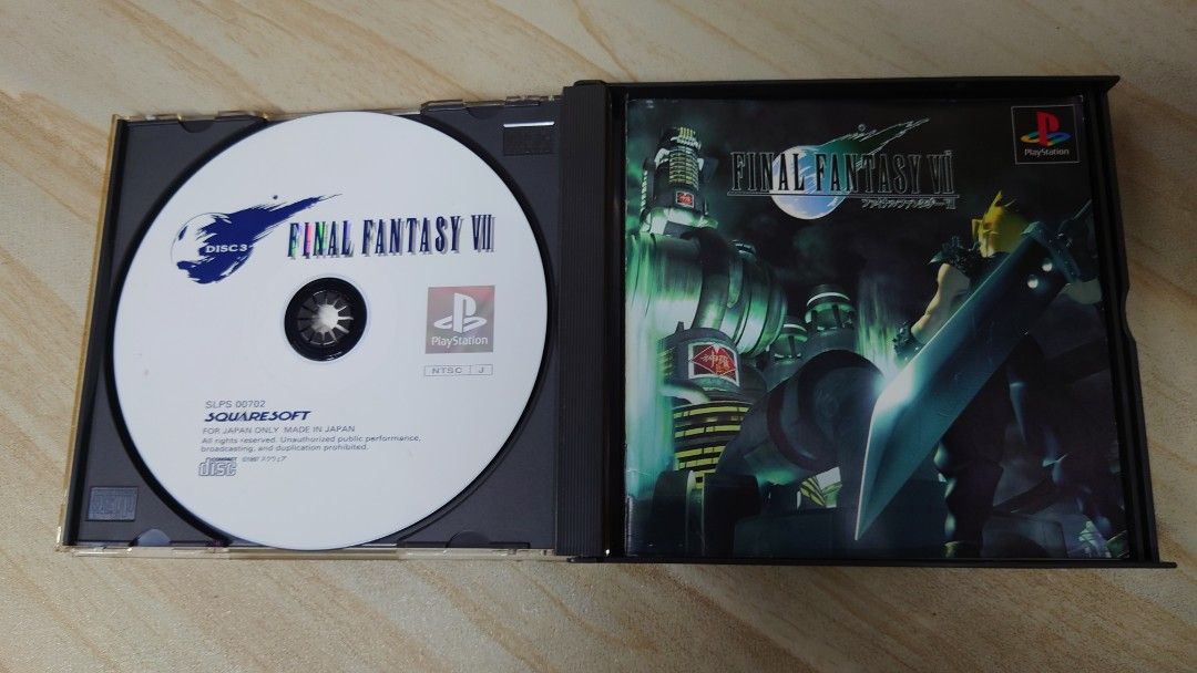 Final Fantasy VII (Sony PlayStation 1， 1997) ***TESTED*** 海外 即決-