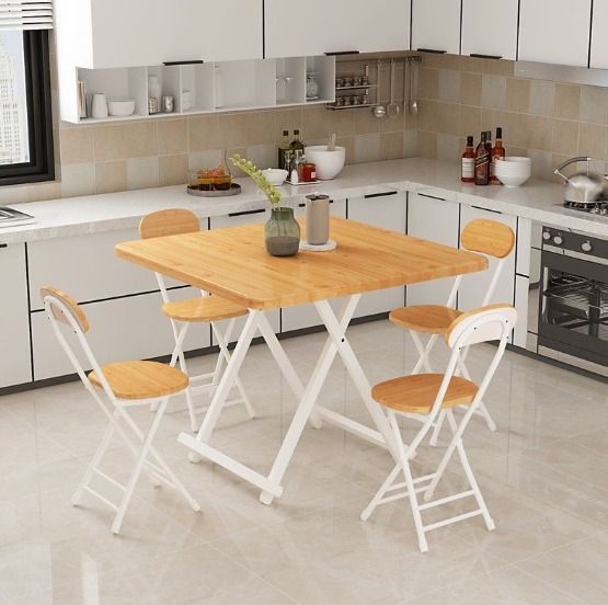 Portable kitchen on sale table and chairs