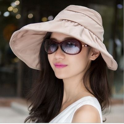 Wide brim cheap foldable sun hat