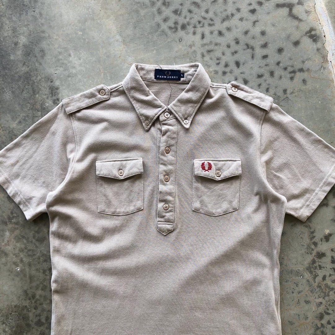 Double pocket hot sale polo shirt