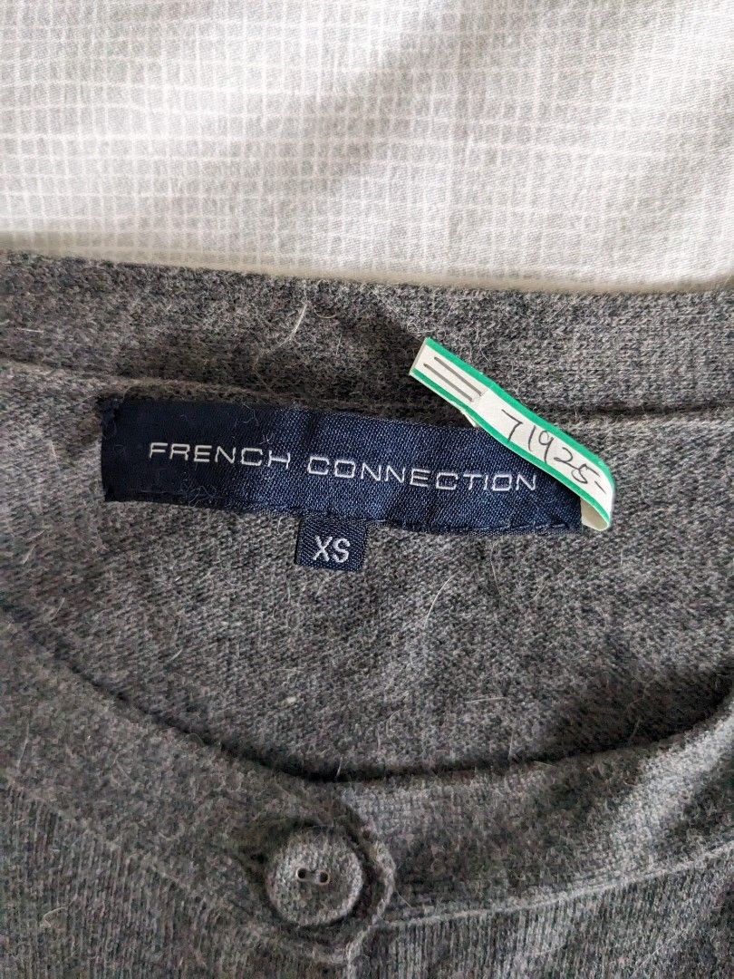 French Connection Grey Cardigan Women s Fashion Coats Jackets