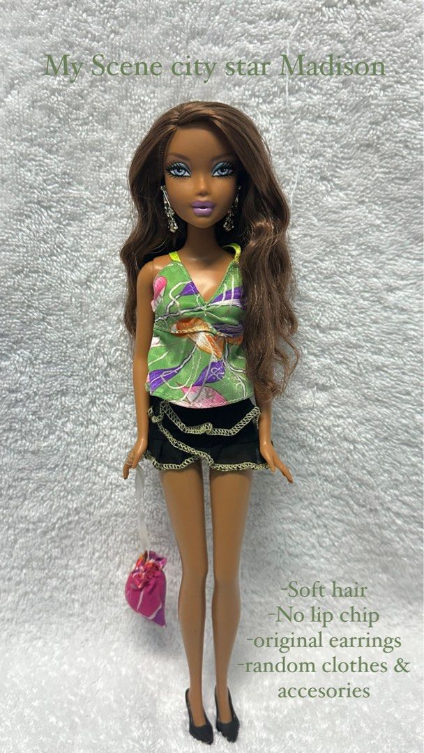 Barbie my scene online madison doll blue outfits