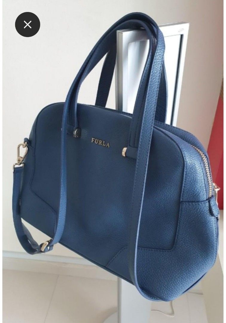 Furla Michelle Leather Dome Handbag