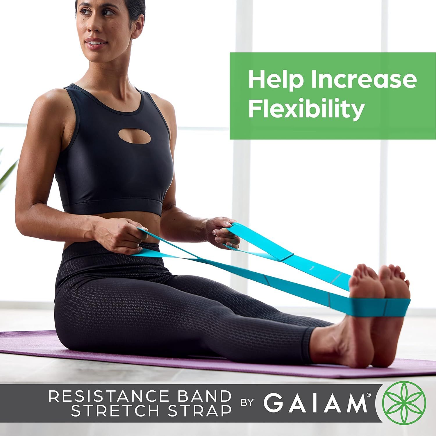 Gaiam Restore Restore Resistance Hip Bands, Purple, Blue