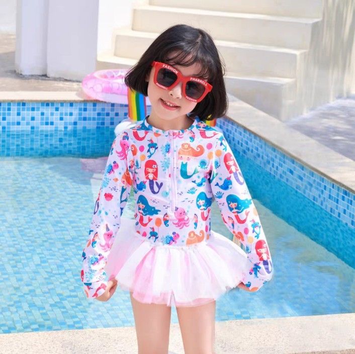 Girls mermaid swimming costume new arrivals
