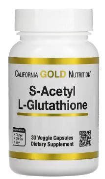 S-Acetyl L-Glutathione, 100mg, 30Vc, California Gold Nutrition, Health &  Nutrition, Health Supplements, Vitamins & Supplements on Carousell