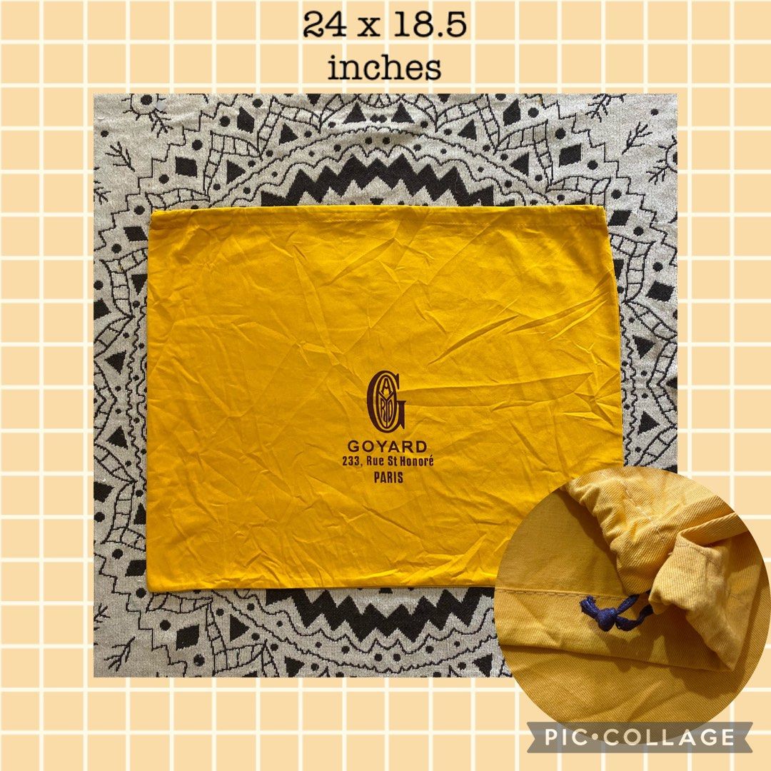 Goyard dust bag top
