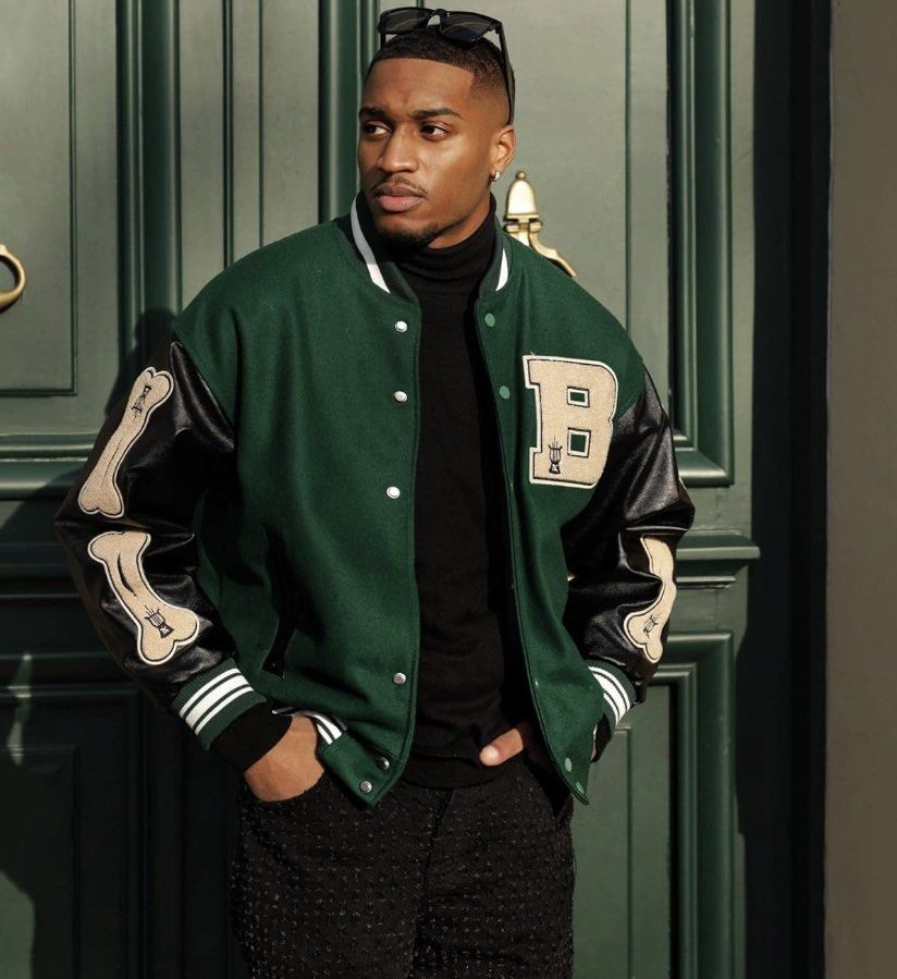 green baseball jacket Men s Fashion Coats Jackets and Outerwear on Carousell
