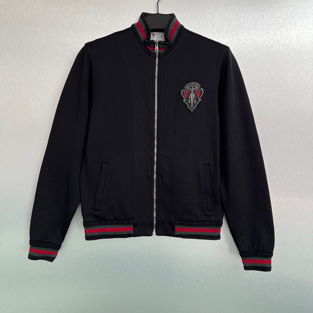 Black and red gucci jacket online