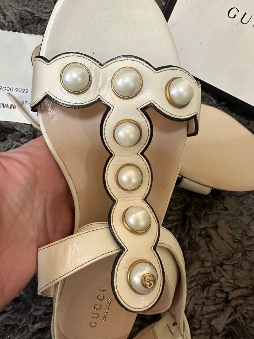 Gucci Pearl Sandals