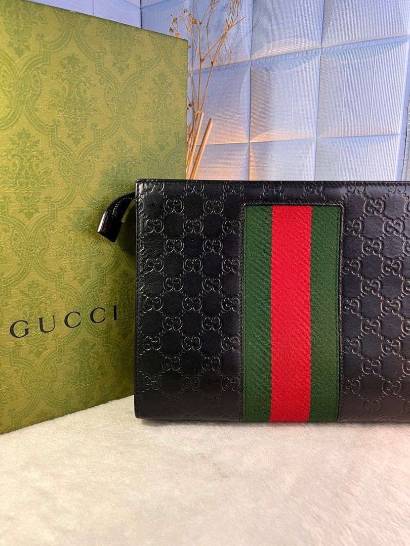 Gucci prelove original man clutch Luxury Bags Wallets on Carousell