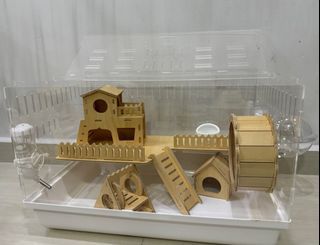 Hamster Acrylic Cage Full Set