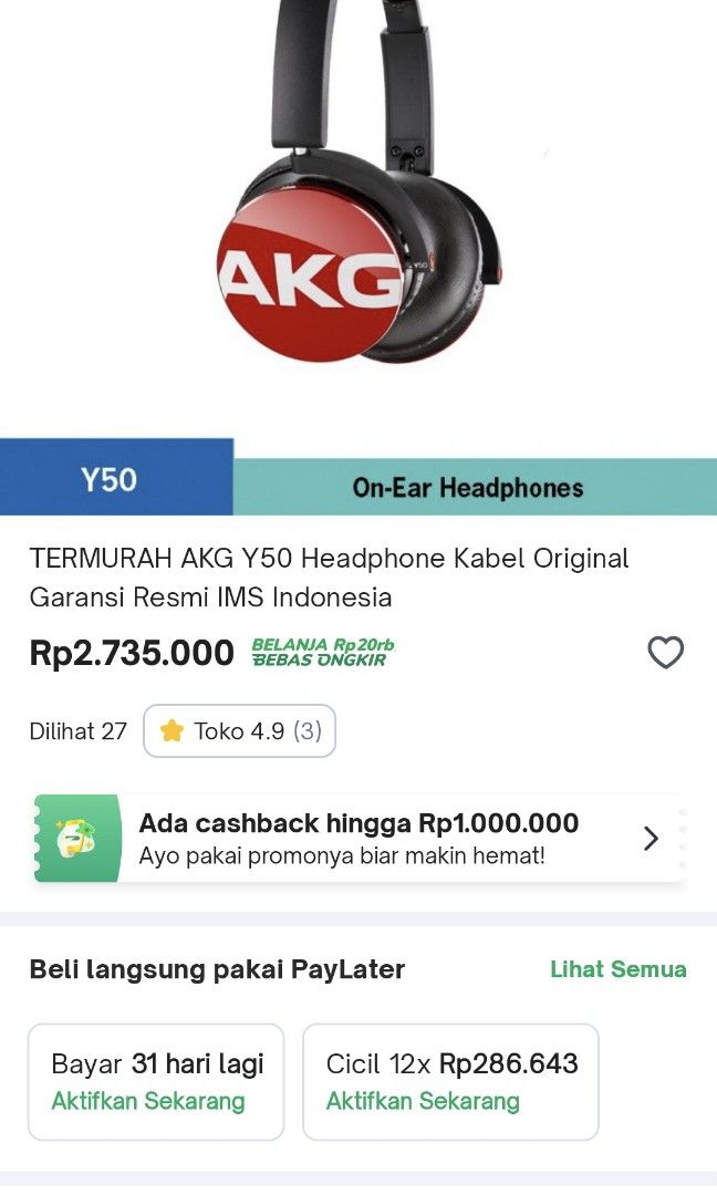 Harga new arrivals akg y50