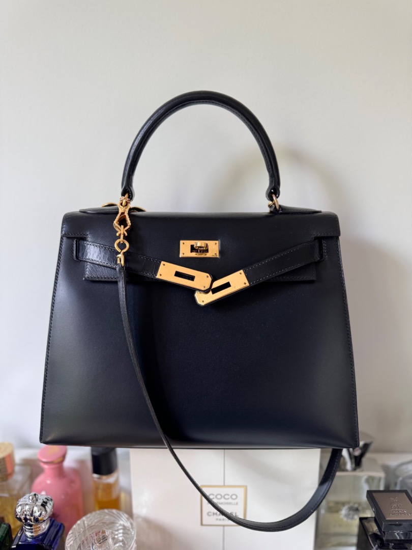 Hermes kelly black 28 new arrivals