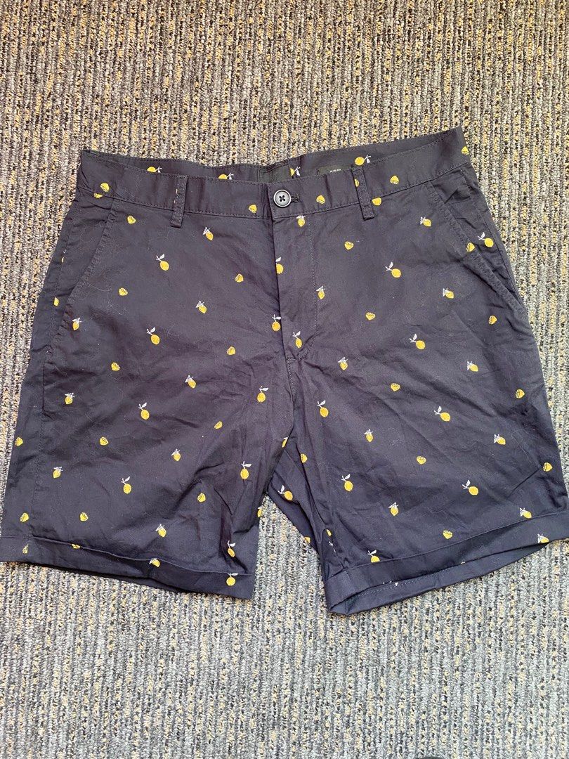 H M Lemon Shorts Men s Fashion Bottoms Shorts on Carousell