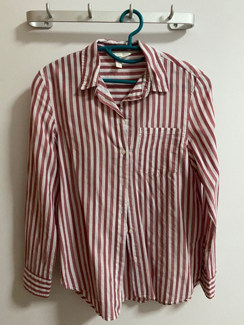 White button sale up shirt h&m